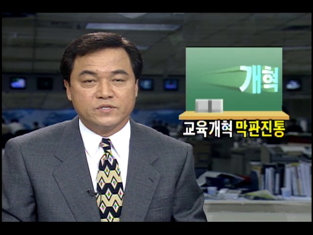 교육개혁 막판진통