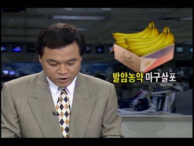 수출용 과일에 발암농약 마구 살포