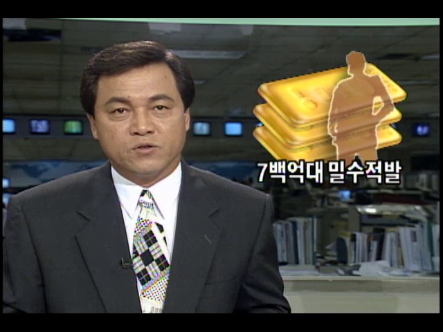 기업형 금괴 밀수조직 적발