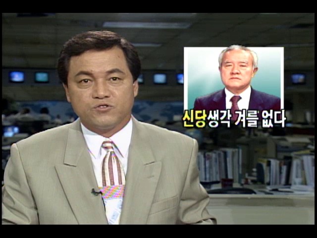 조순 서울시장, "신당생각 겨를 없다"