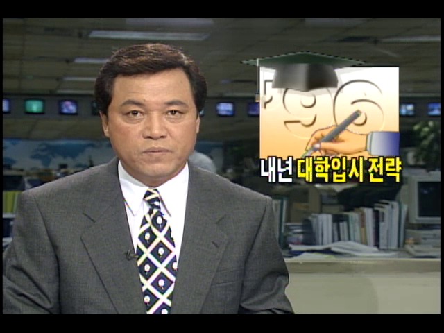 1996학년도 대학입시 전략