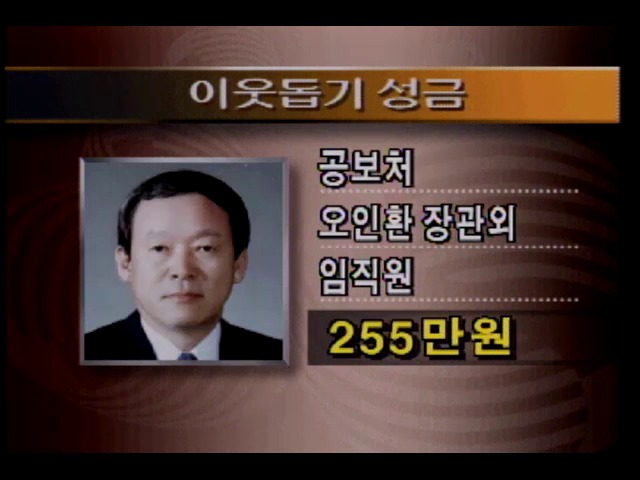 이웃에 온정을…