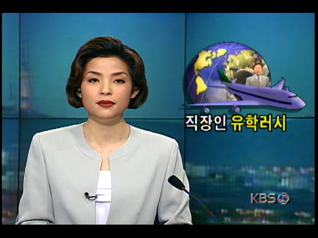 젊은 엘리트 사원들 유학러시 ; 명예퇴직과 고용불안 확산이 원인