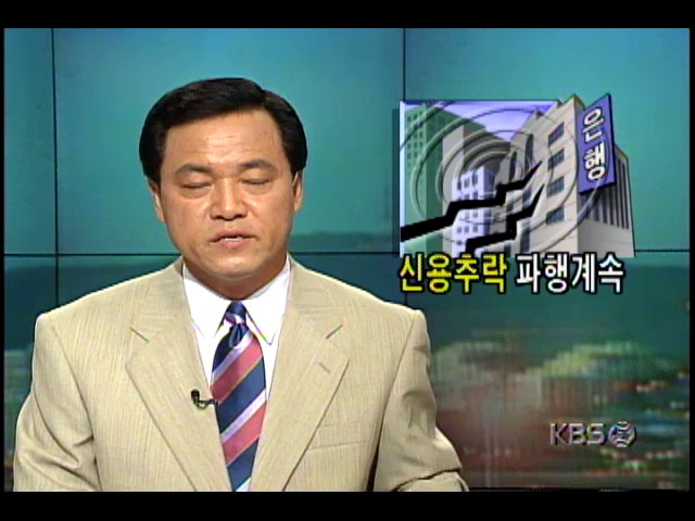 6월 금융대란설 확산, 은행들의 대외신용 추락