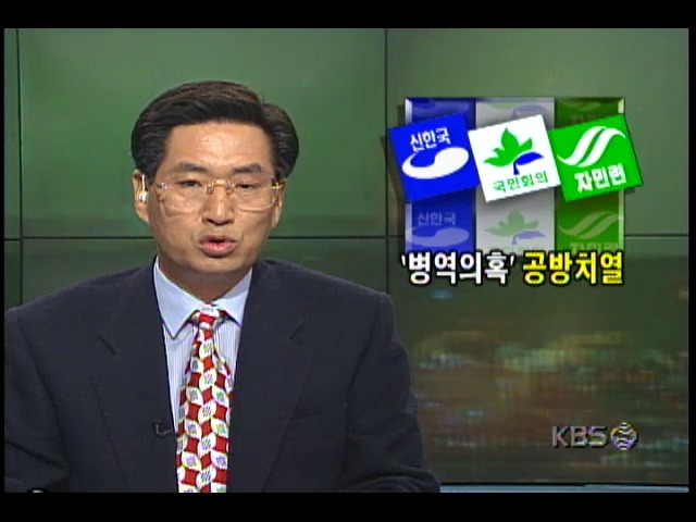 여야, 신한국당 이회창 대표 아들 병역면제 의혹 관련 공방 가열