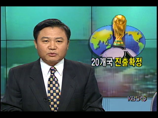 1998프랑스월드컵 본선진출 확정 지은 20개국