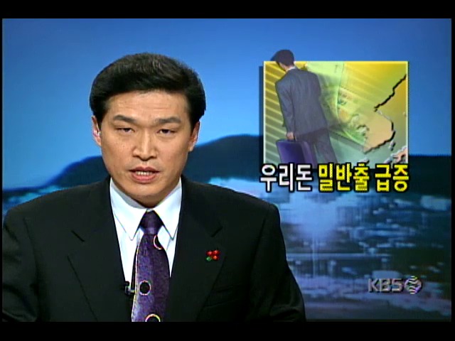 우리돈 밀반출 급증;