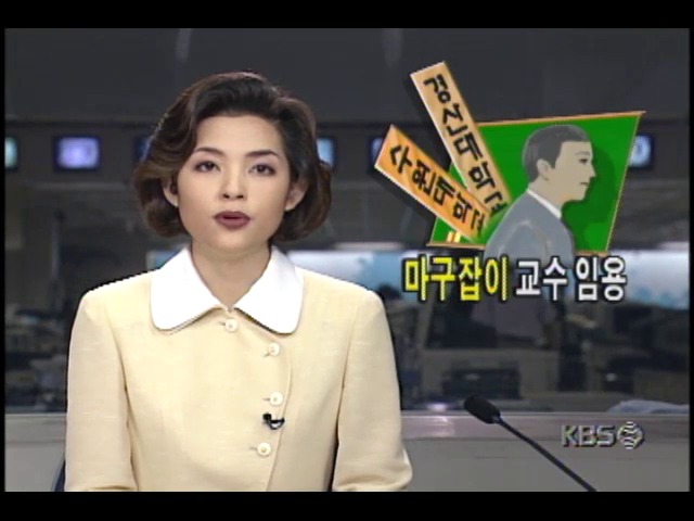 일부 사립대, 마구잡이 교수 임용