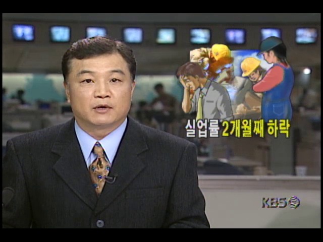 실업률 2개월째 하락