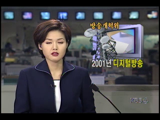 방송개혁위원회, 2001년 디지털 방송 실시 확정 