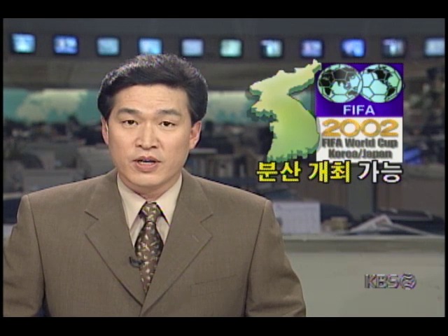 2002년 월드컵, FIFA서 남.북 분산개최 지지 