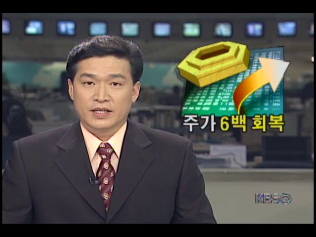 종합주가지수, 6백선 회복 