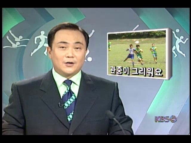 99코리안여자축구대회; 유료관중 단 한명도 없어