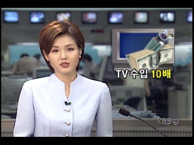수입자유화 후, 컬러TV.승용차 수입 급증