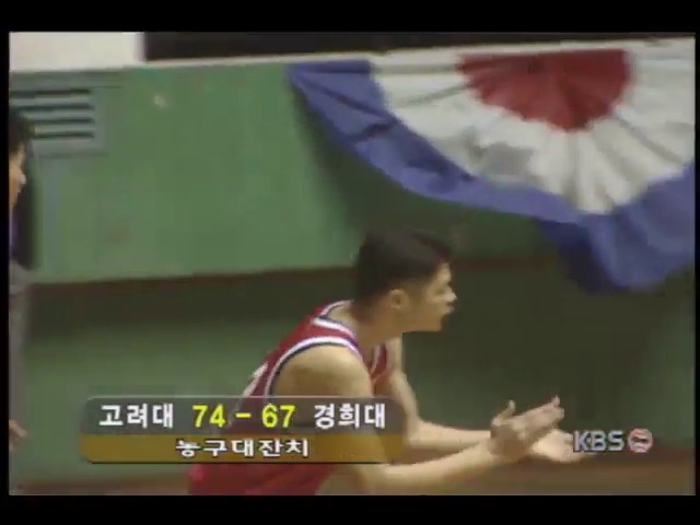 <2000 농구대잔치> 고려대학교 74 : 67 경희대학교 외 4건