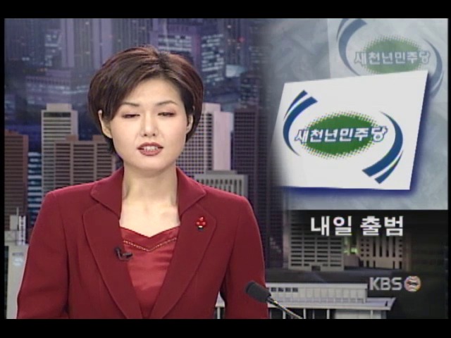 새천년 민주당, 20일 공식 출범