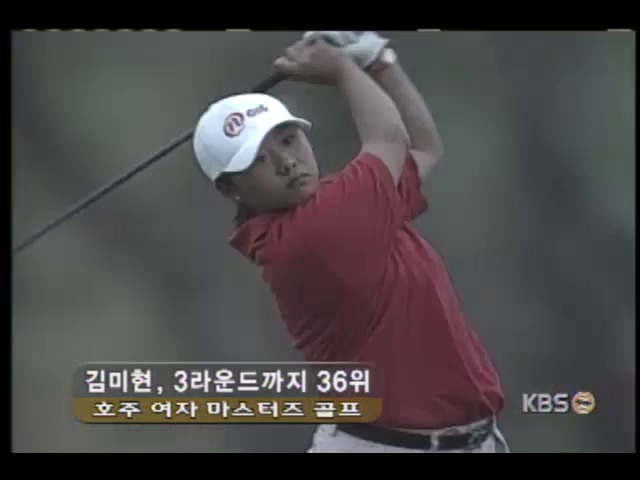 LPGA투어 호주 여자 마스터즈 골프대회 3라운드, 김미현 공동 36위