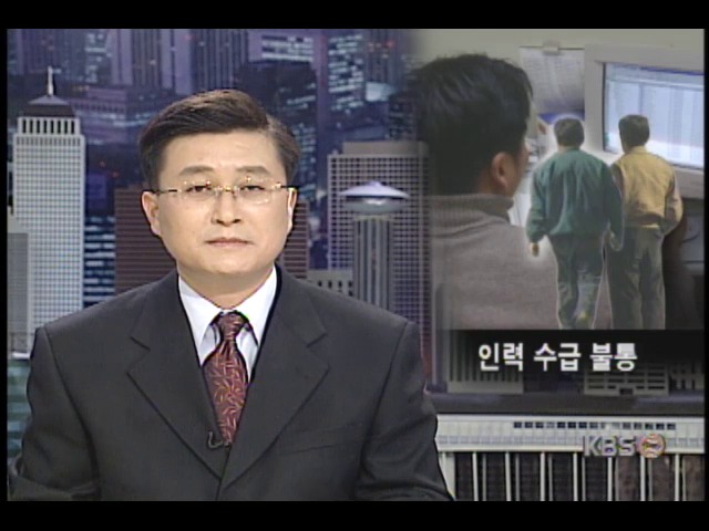 산업 부문간 인력 수급 불균형 가속화