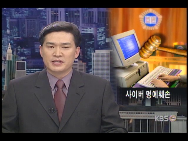 사이버 명예훼손 첫 손배 책임 
