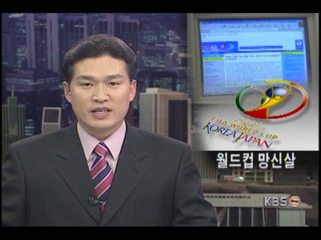 월드컵 홈페이지 홍보 커녕 망신만 