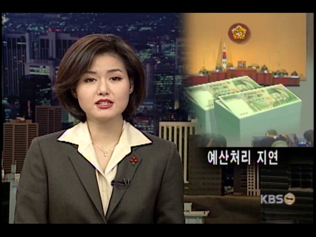새해 예산처리 지연 