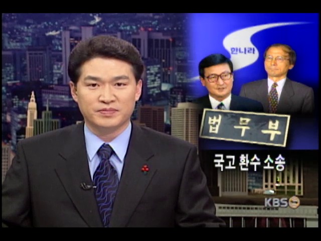 불법 전용 안기부 예산 국고 환수 소송 