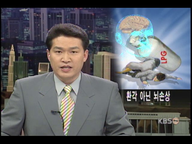 LP가스 흡입, 환각 대신 뇌 손상 