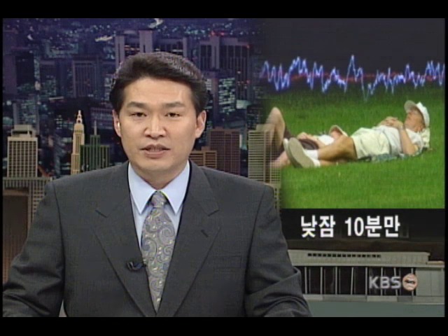 낮잠 10분이 가장 좋다 