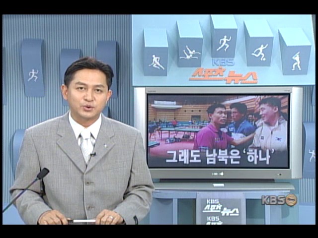 남북 탁구선수단, 그래도 남북은 하나 