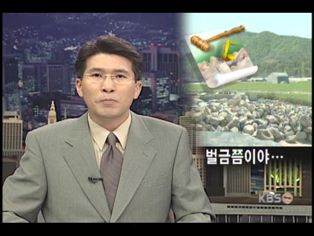 그린벨트 훼손, 벌금쯤이야 