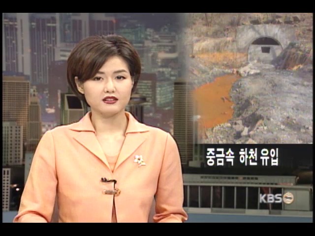 폐광 유출수, 낙동강 오염 