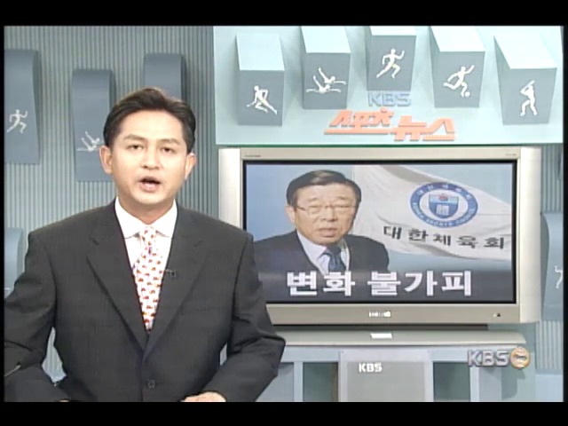 김운용 회장 변화 불가피 