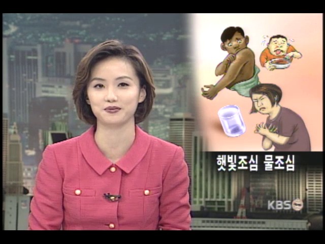 여름철 햇빛노출 요주의 