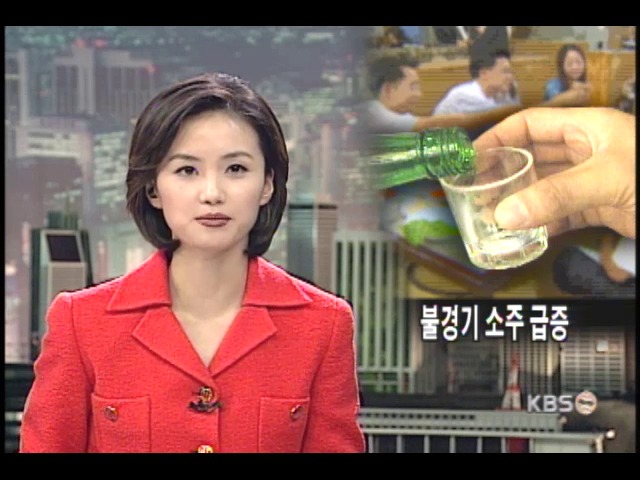 불경기 소주 급증 