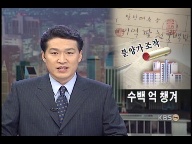 분양가 조작 대출 사기단 무더기 검거 