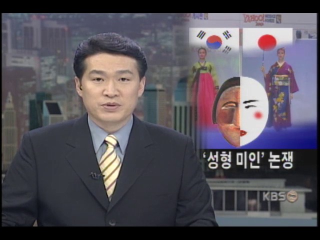 한일 네티즌 성형미인 논쟁 