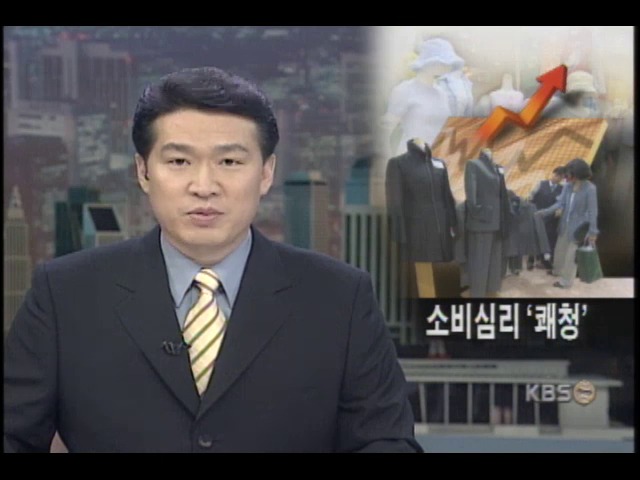 소비심리 급속 회복 