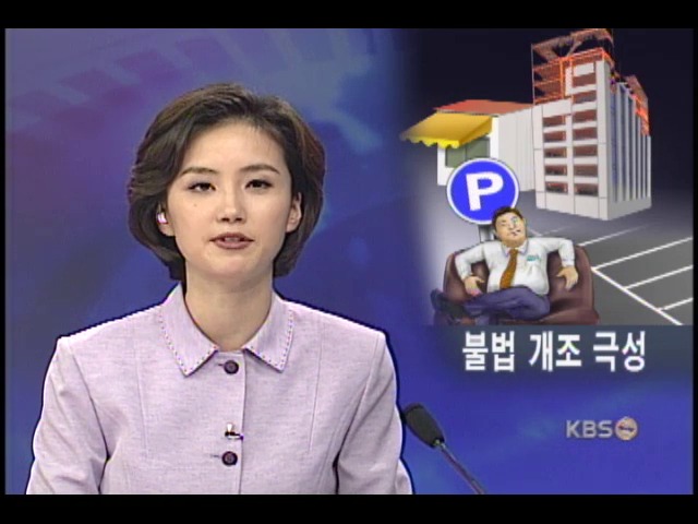 느슨한 행정력, 주차장 불법 개조 만연 