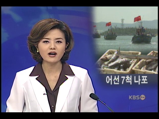 영해침범 불법조업 중국어선 7척 검거 