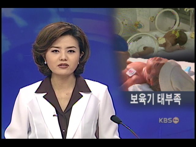 미숙아 급증, 보육기 태부족 