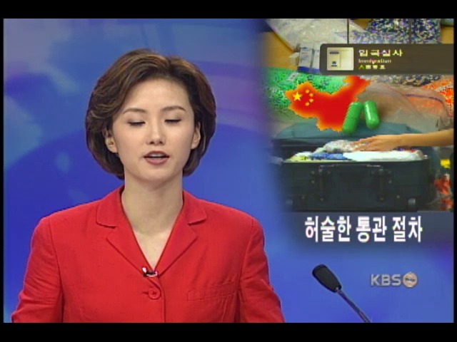 중국산 다이어트 식품 위장통관 무방비 