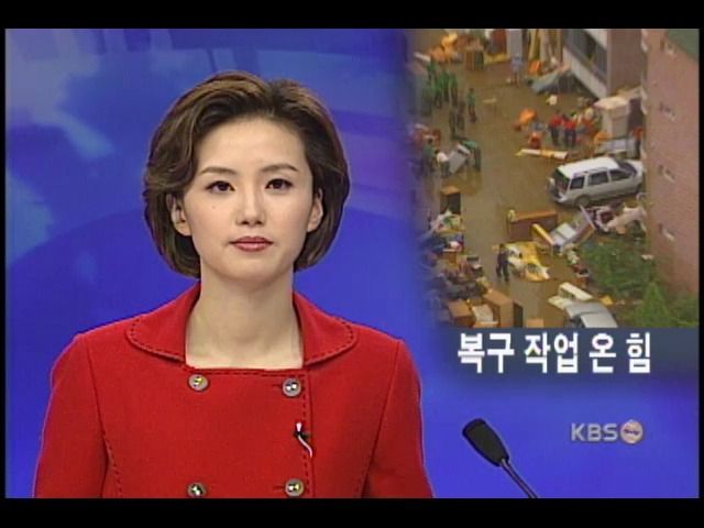 수해 현장 총력 복구 