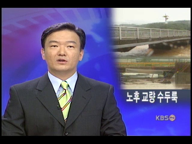 수해 뒤 교량 안전비상 