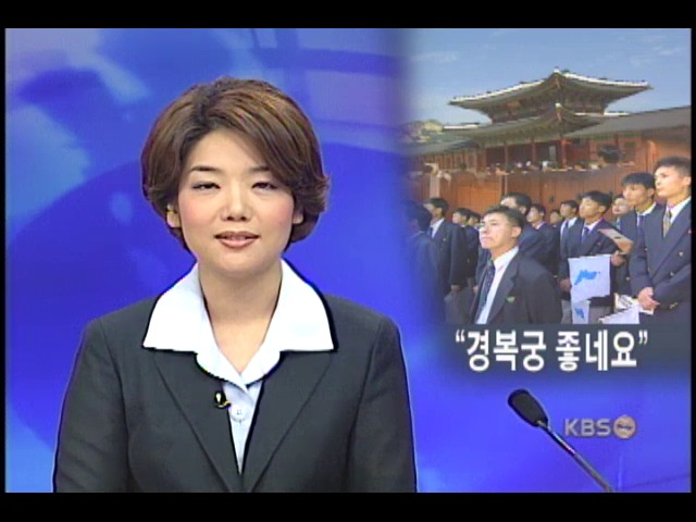 북한 선수들, 경복궁 나들이 후 평양행 
