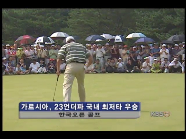 가르시아, 23언더파 국내 최저타 우승 