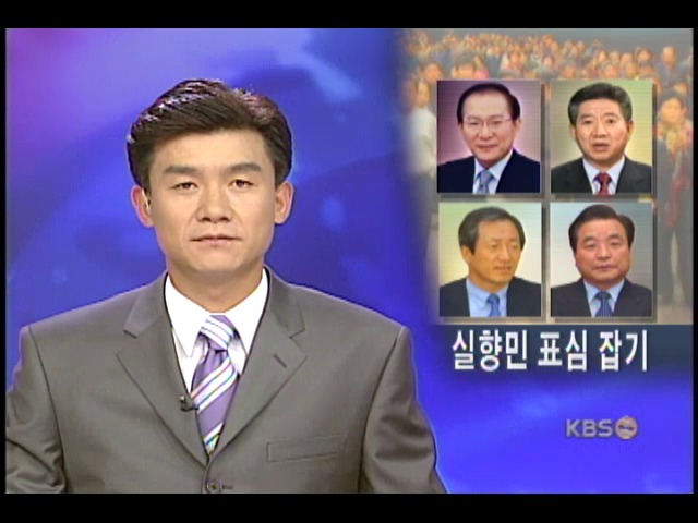대선주자들, 실향 민심 잡기 나서 