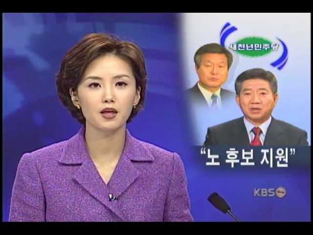 한화갑 대표, 노무현 후보 승리 지원 
