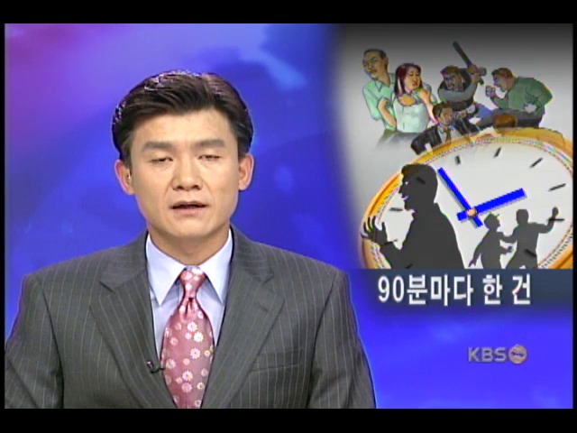 9시간마다 살인, 90분마다 강도 