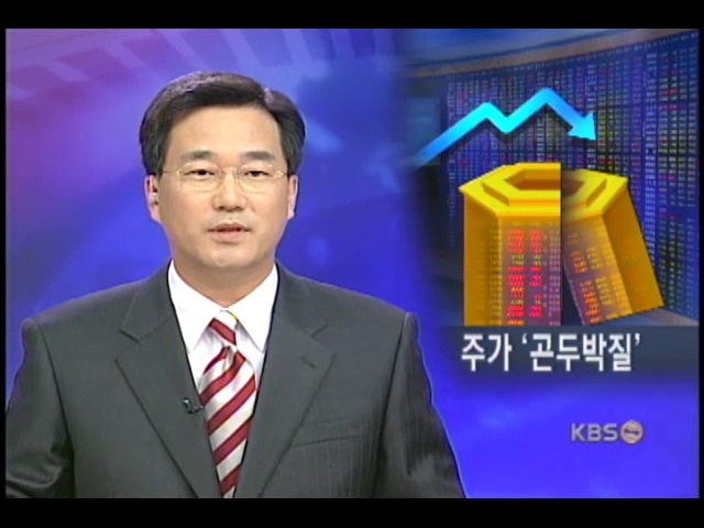 주가 연중 최저, 코스닥 사상 최저 