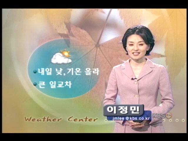 내일 전국 맑은 날씨 이어져 